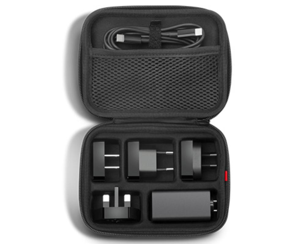 65W Lenovo USB-C PD EU/UK/US ferðahleðslutæki með USB-C kapli, svart - image 5 [0364f06f95]