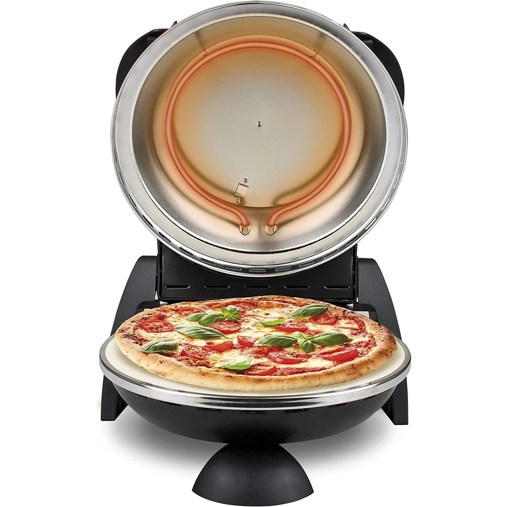 G3 Ferrari Delizia Evo pizzuofn, 400°C, pizzasteinn, spaðar fylgja, svartur - image 3 [5773144dd6]