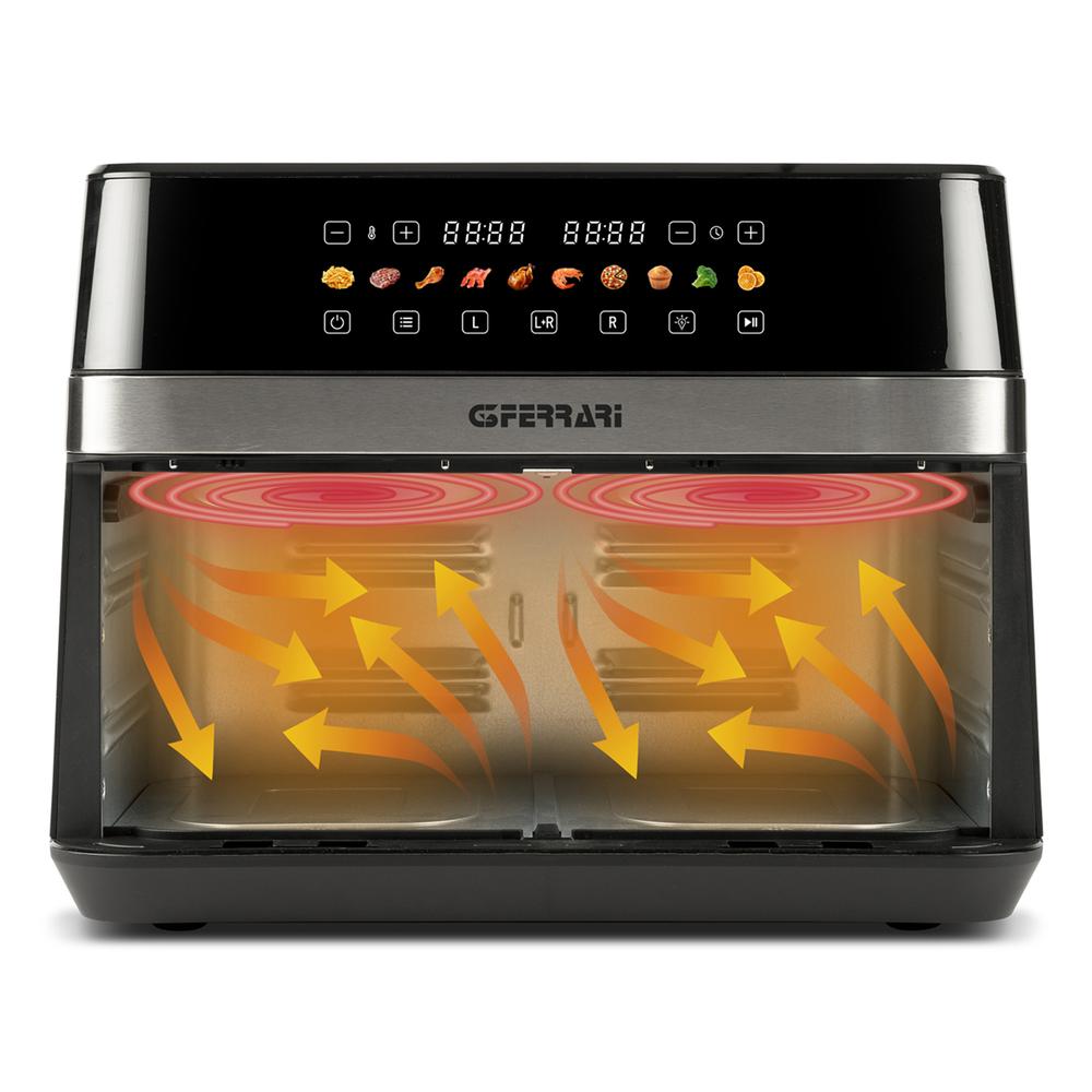 G3 Ferrari Friggisano 6+6L tvöfaldur Air Fryer, 2200W - image 7 [d8d964c7ff]