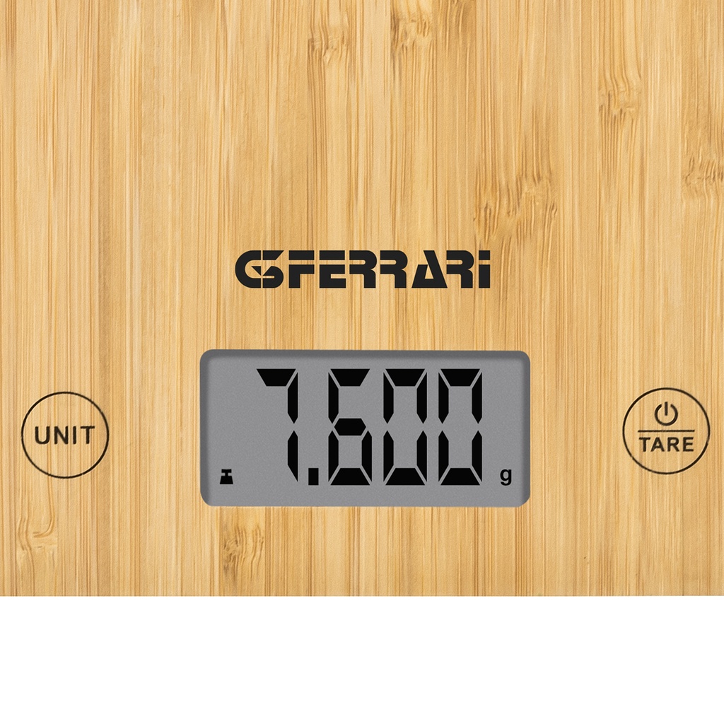 G3 Ferrari Natura Kitchen 1gr/10kg Bamboo eldhúsvigt - image 3 [7655d76af6]