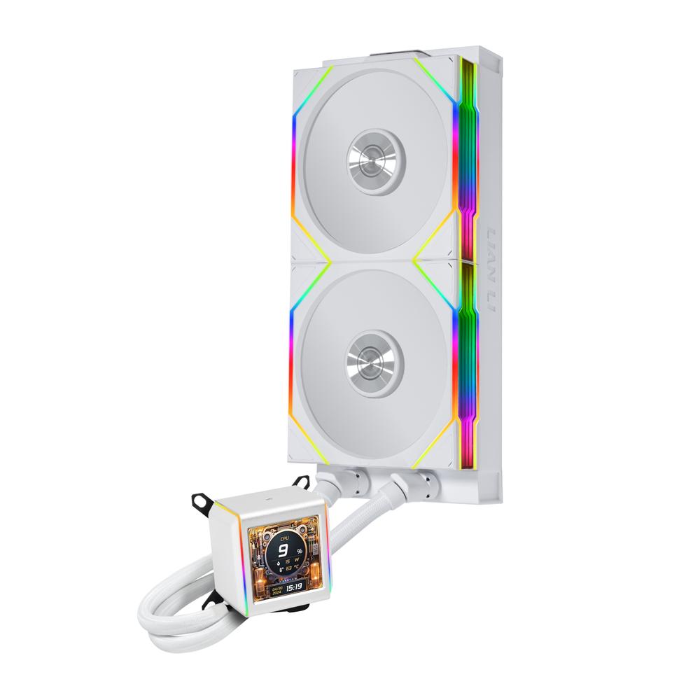 Lian Li Galahad II LCD 280mm TL Wireless RGB AIO vatnskæling, hvít - image 4 [1f1f2a0c5b]