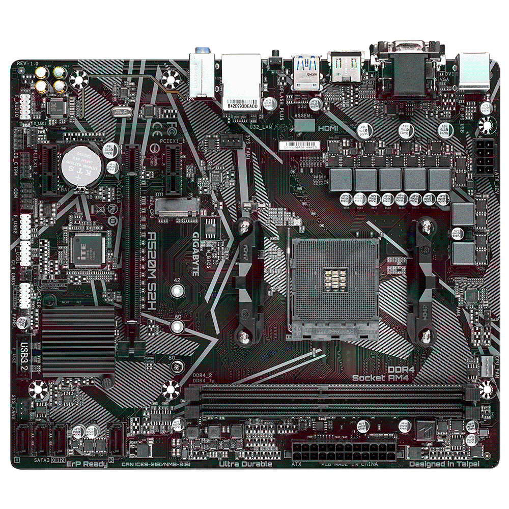 Gigabyte A520M S2H DDR4 mATX móðurborð - image 2 [ceee2d0dbb]