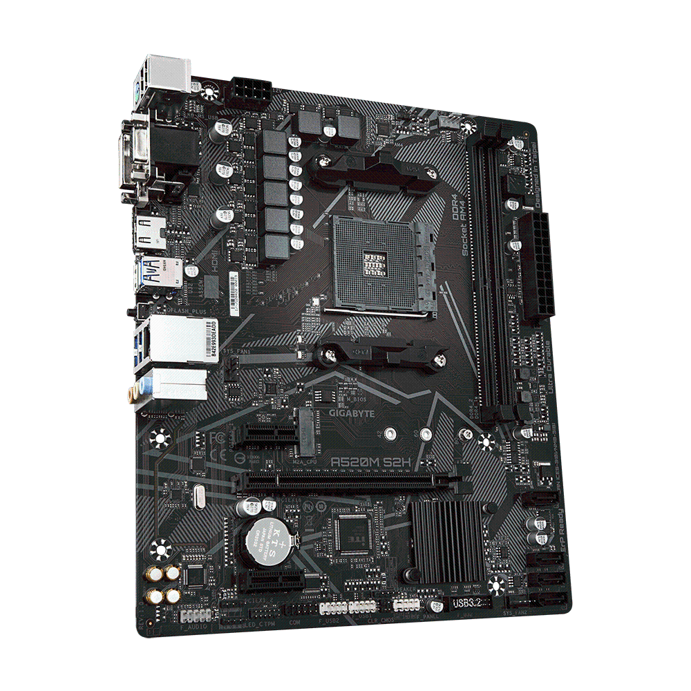 Gigabyte A520M S2H DDR4 mATX móðurborð - image 3 [a2a9da071d]