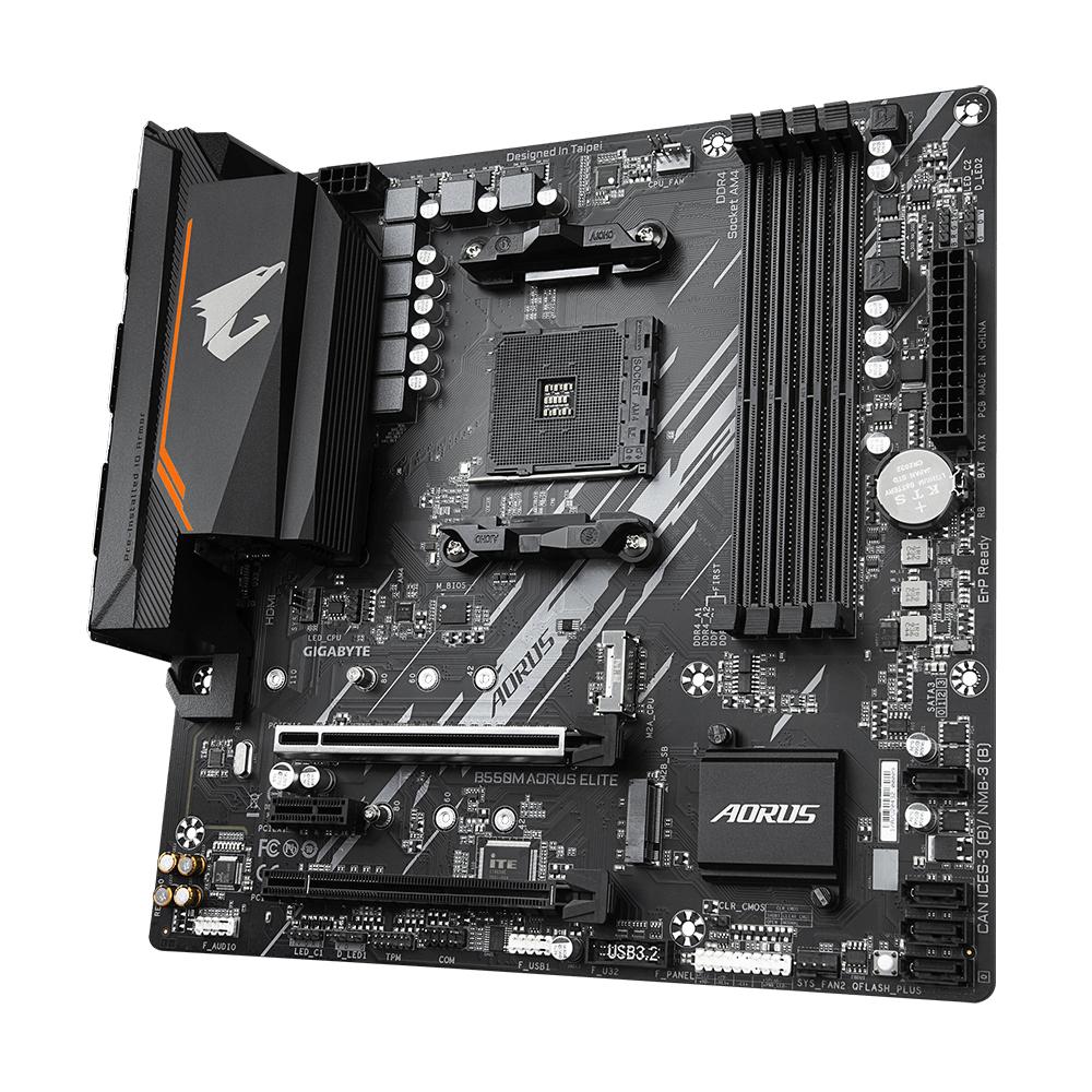 Gigabyte B550M Aorus Elite DDR4 mATX móðurborð - image 3 [fd50b2a381]