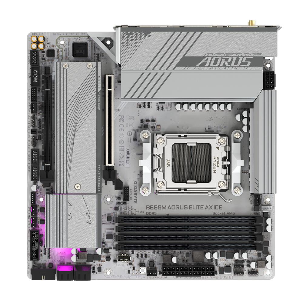Gigabyte B650M Aorus Elite AX ICE DDR5 móðurborð, hvítt - image 10 [995d914248]