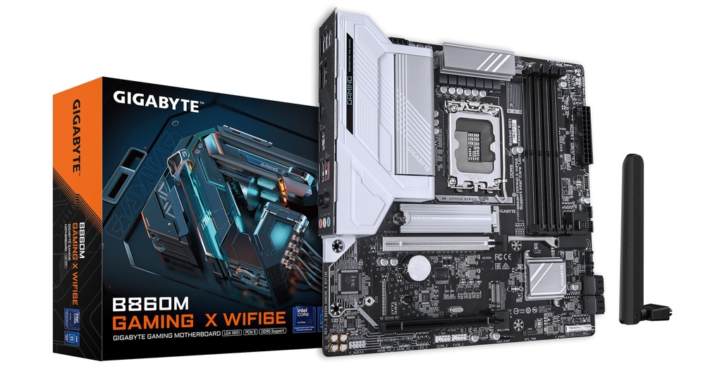 Gigabyte B860M Gaming X AX DDR5 móðurborð - image 2 [6397ff142b]