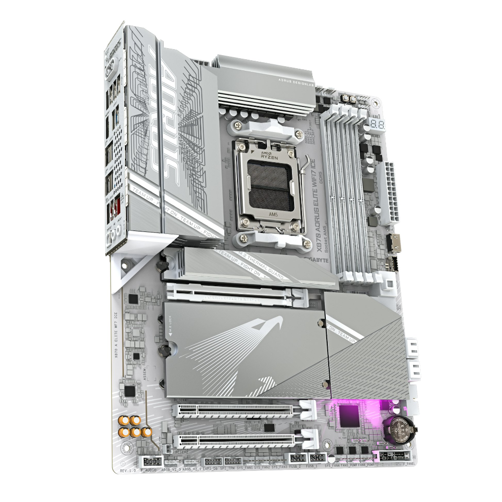 Gigabyte X870 Aorus Elite BE ICE DDR5 móðurborð, hvítt - image 3 [1777c24744]