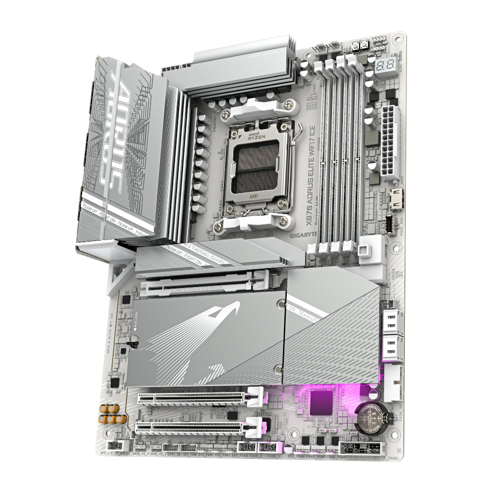 Gigabyte X870 Aorus Elite BE ICE DDR5 móðurborð, hvítt - image 4 [c864f44fb6]