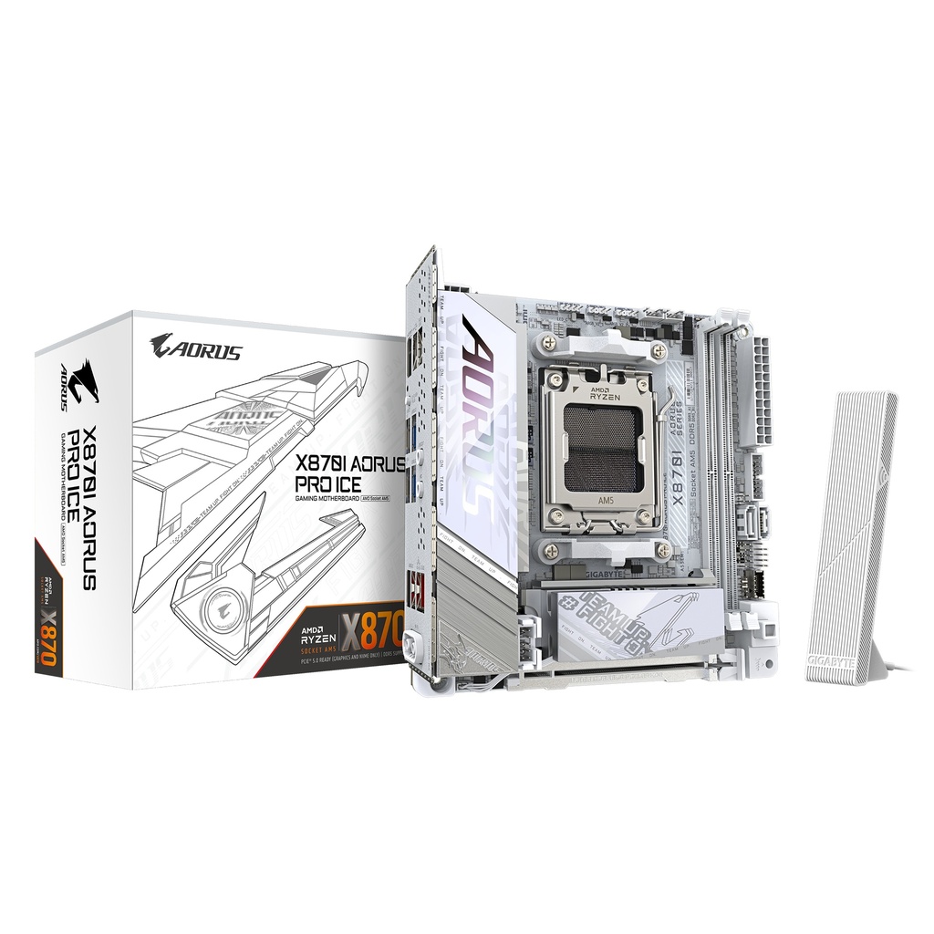 Gigabyte X870I Aorus Pro BE ICE DDR5 móðurborð, hvítt - image 2 [851c55c9eb]