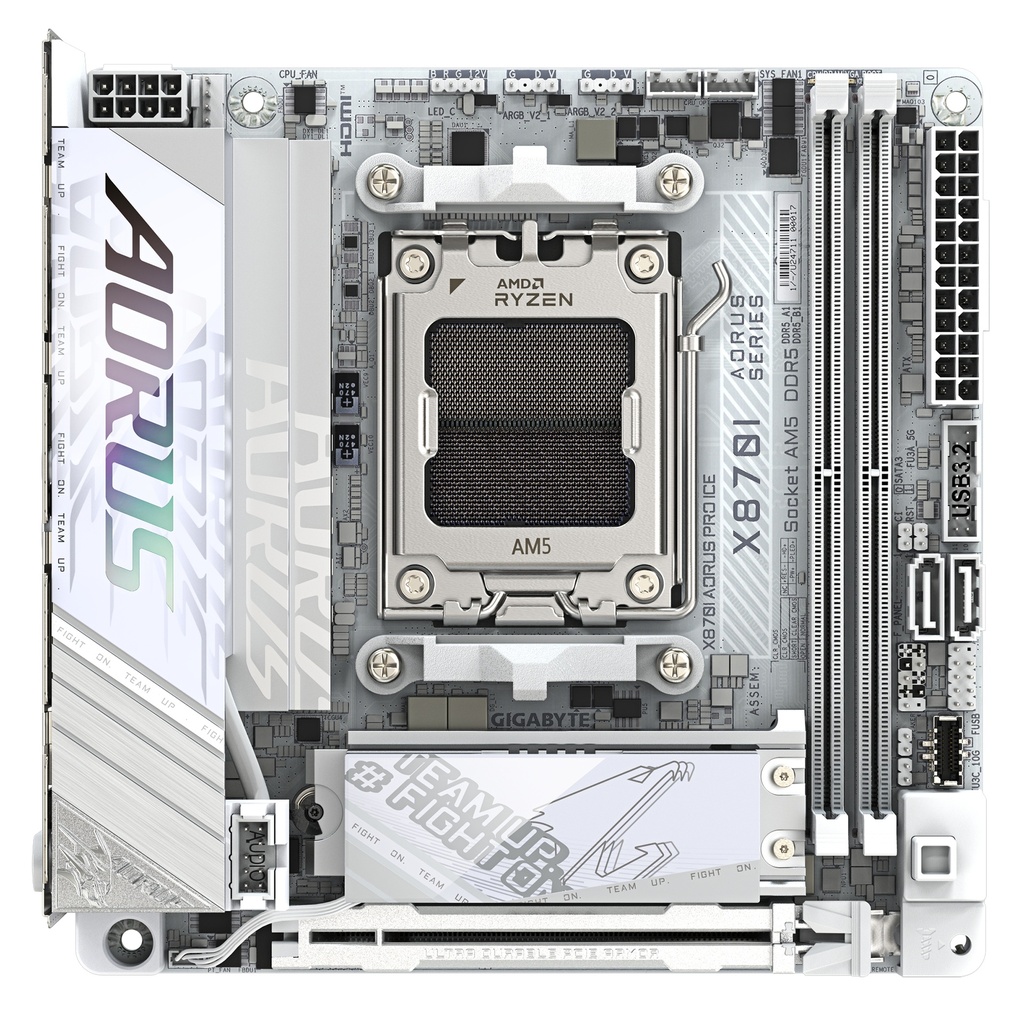 Gigabyte X870I Aorus Pro BE ICE DDR5 móðurborð, hvítt - image 3 [342b5eef0e]