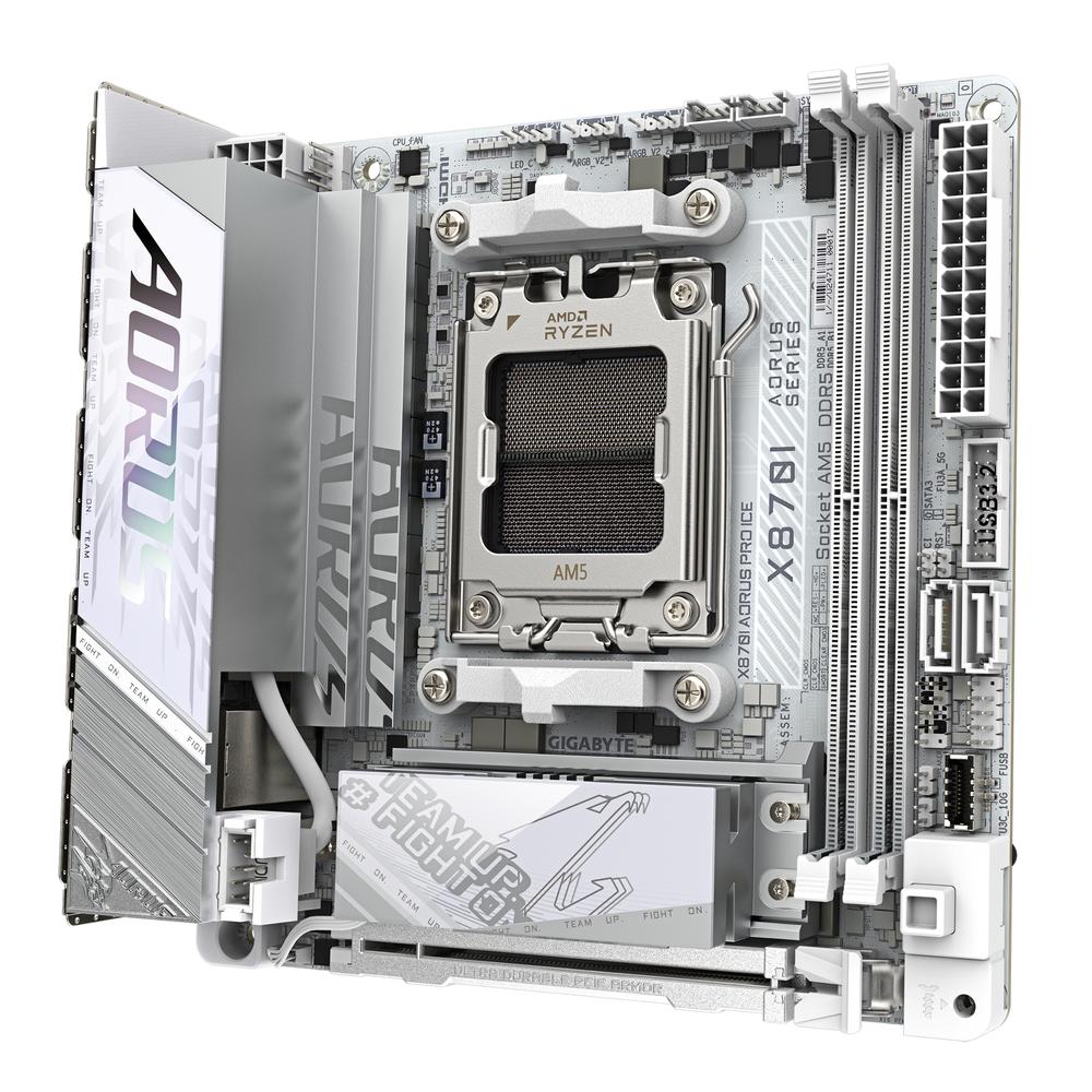 Gigabyte X870I Aorus Pro BE ICE DDR5 móðurborð, hvítt - image 8 [fedd0dcc4e]