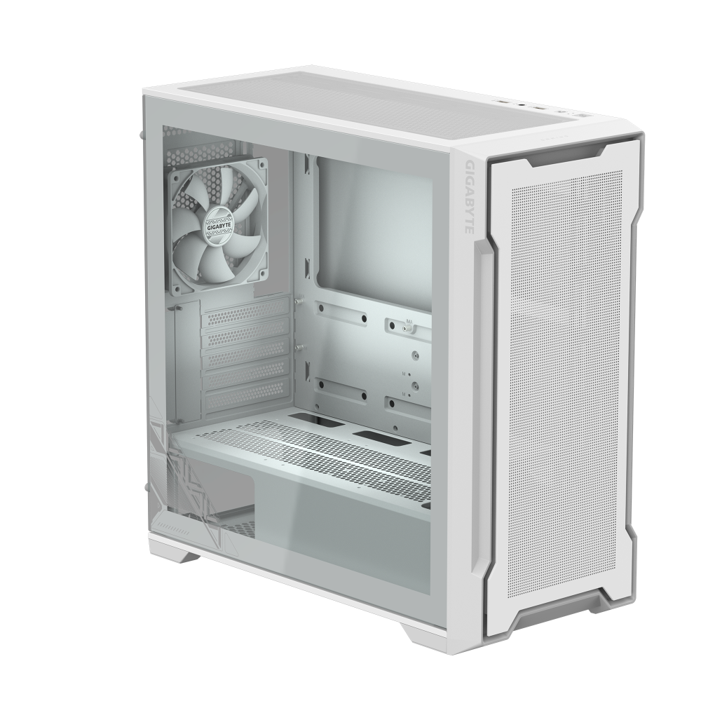 Gigabyte C102GI mATX turnkassi með glugga, hvítur - image 2 [e2b15c64c4]