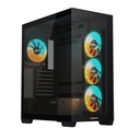 Gigabyte C500 Panoramic Stealth ATX turnkassi með glugga, svartur - image 2 [89799ba724]