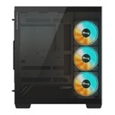 Gigabyte C500 Panoramic Stealth ATX turnkassi með glugga, svartur - image 8 [146d4d785f]
