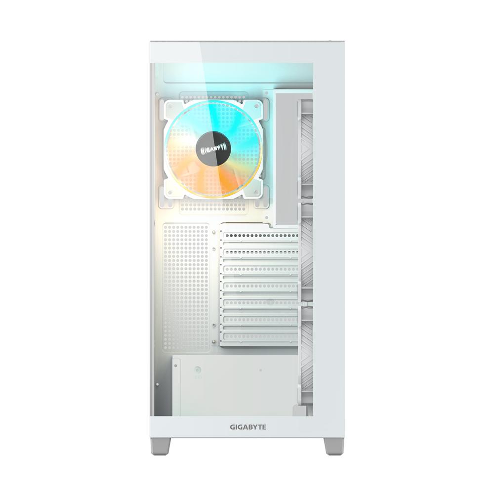 Gigabyte C500 Panoramic Stealth ATX turnkassi með glugga, hvítur - image 6 [b178efbb33]