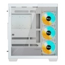 Gigabyte C500 Panoramic Stealth ATX turnkassi með glugga, hvítur - image 7 [8cd87070c0]