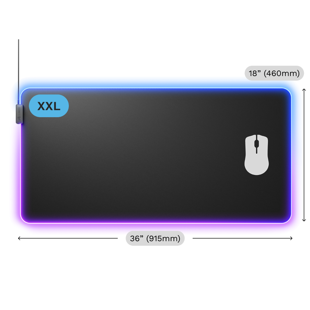 Glorious XXL MousePad 2 GLED RGB músarmotta, svört - image 6 [45a725cf6d]