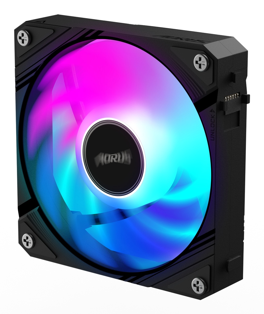 Gigabyte Aorus EZ Chain ARGB 120mm kassavifta, svört - image 3 [f3c5f5b5aa]