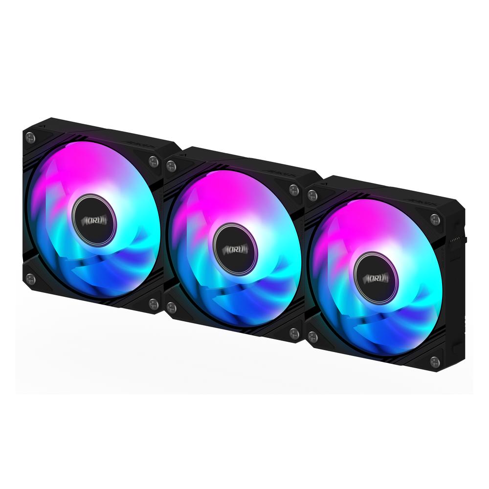 Gigabyte Aorus EZ Chain ARGB 3x 120mm kassaviftusett, svartar - image 10 [7efadf236c]