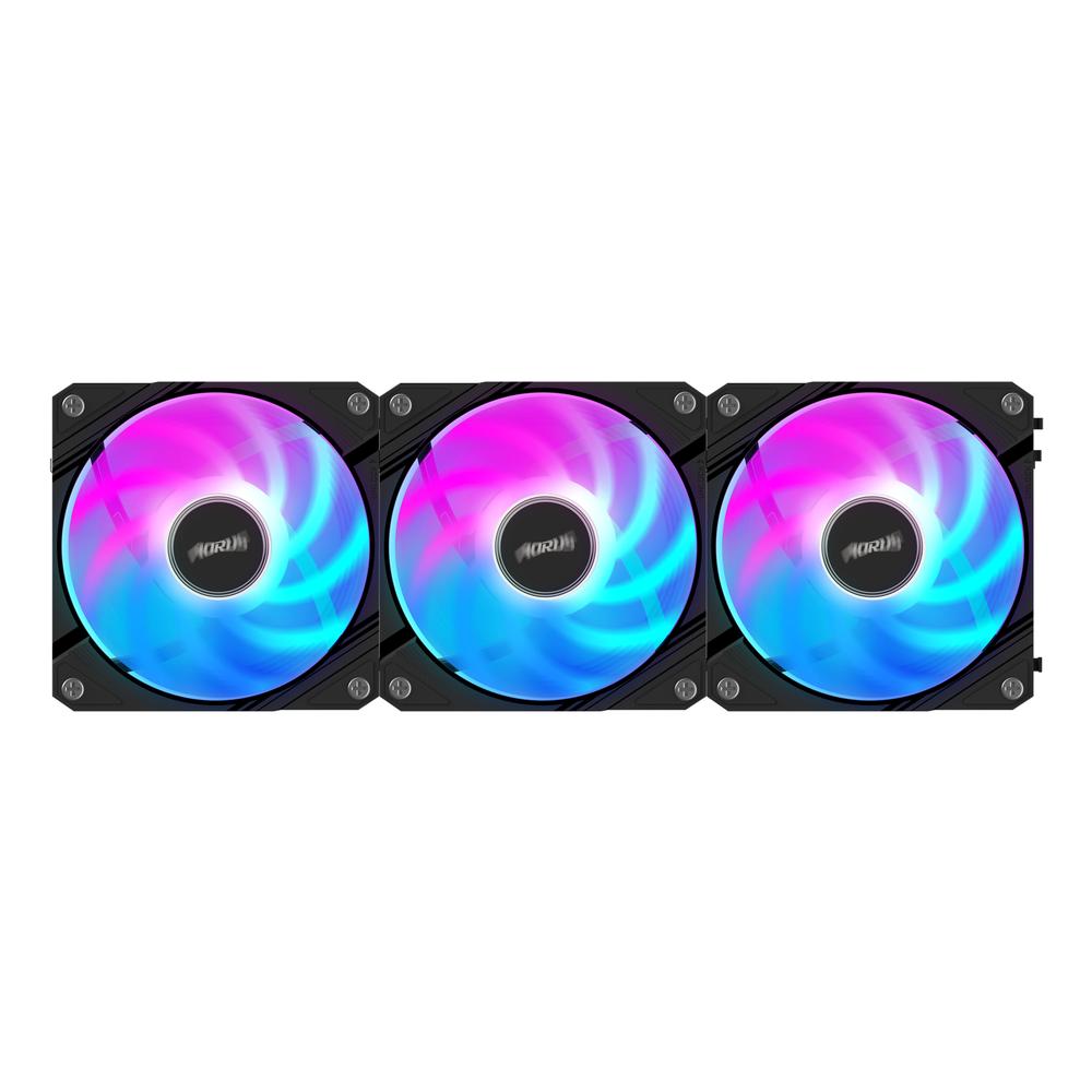 Gigabyte Aorus EZ Chain ARGB 3x 120mm kassaviftusett, svartar - image 14 [2eb12224f5]