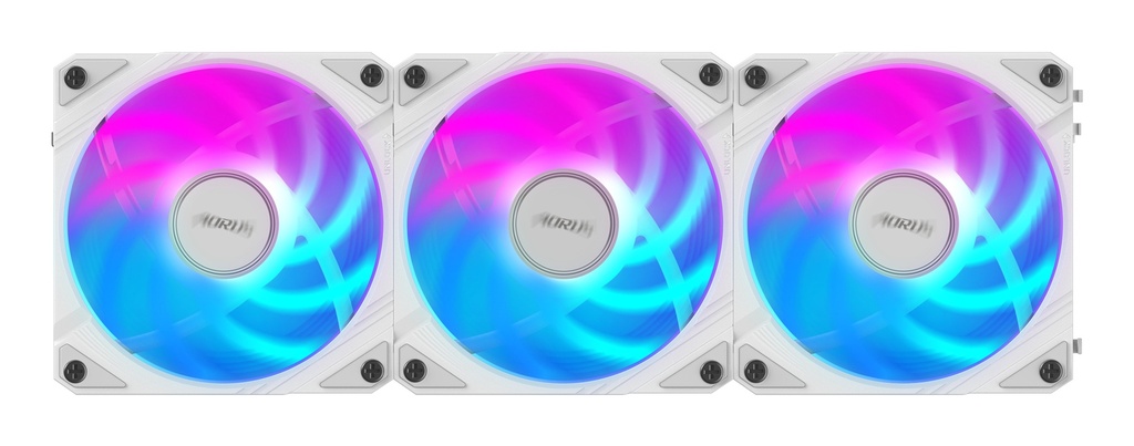Gigabyte Aorus EZ Chain ARGB ICE 3x 120mm kassaviftusett, hvítar - image 13 [7eaef43263]