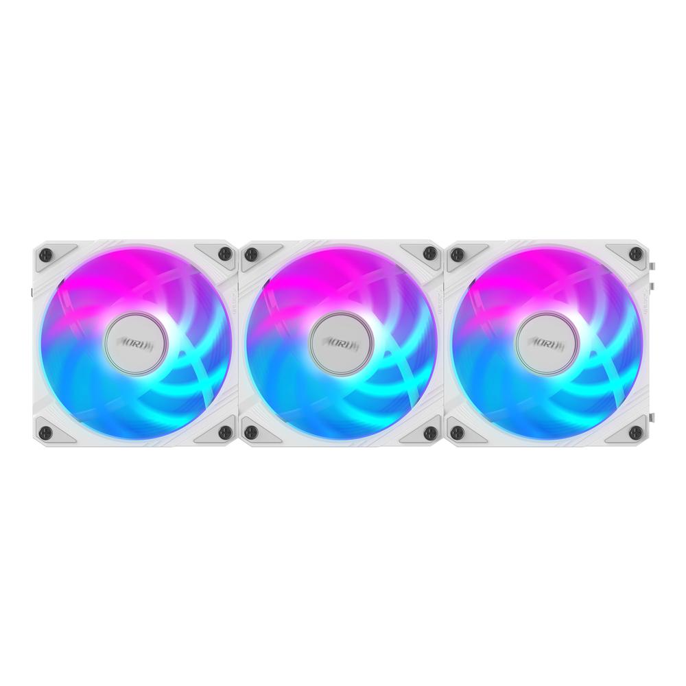 Gigabyte Aorus EZ Chain ARGB ICE 3x 120mm kassaviftusett, hvítar - image 14 [7a682d7804]
