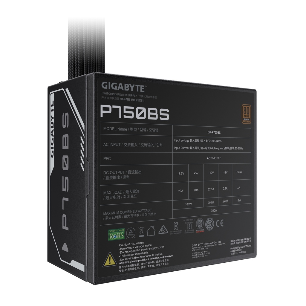 Gigabyte GP-P750BS Bronze 750W aflgjafi, 3 ára ábyrgð - image 5 [ddc3faa265]