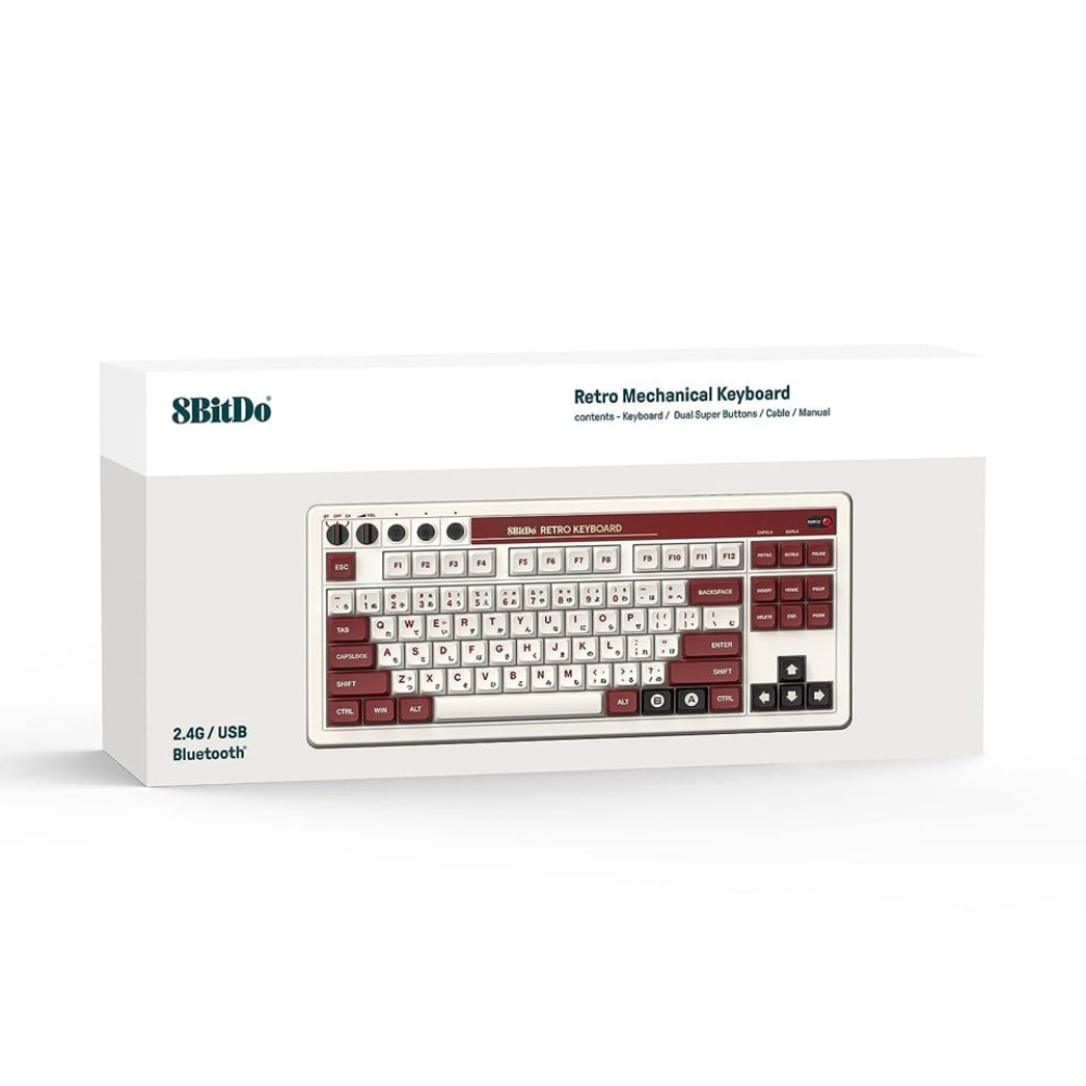 8BitDo þráðlaust 2.4GHz mekanískt retro leikjalyklaborð - image 4 [8470beef9a]
