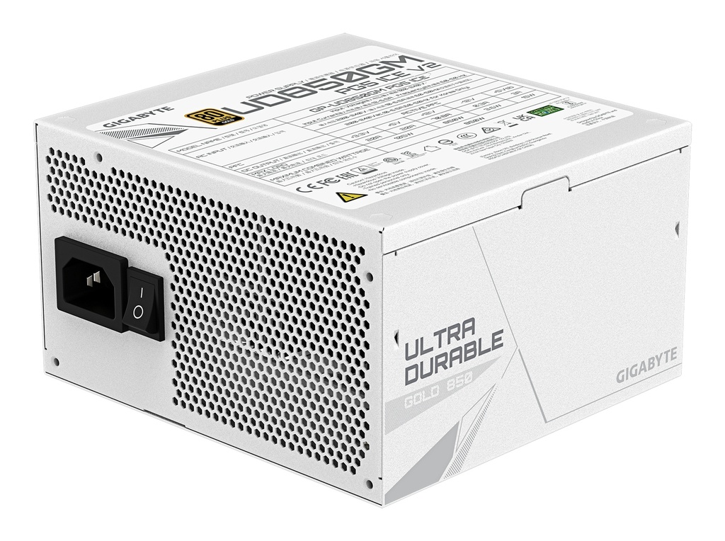 Gigabyte Ultra Durable Gold 850W ATX 3.1 aflgjafi, 5 ára ábyrgð - Hvítur - image 7 [2a9dc640d7]