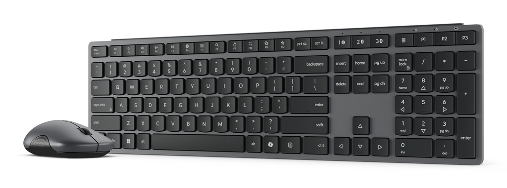 Lenovo Lyklaborð + Mús 700 þráðlaust Multi Device sett með íslenskum stöfum og Copilot hnappi - image 3 [14edfd302b]