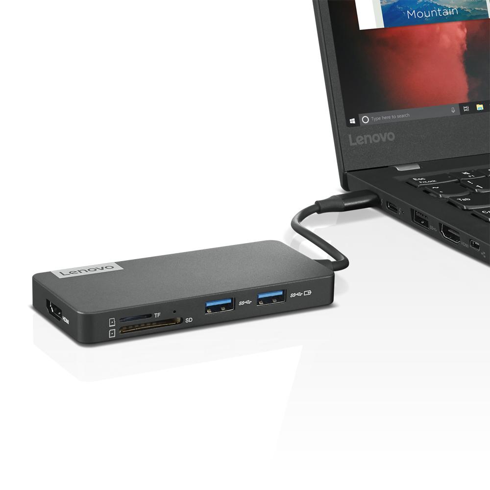 Lenovo USB-C 7-in-1 65W fartölvudokka - image 7 [09a3e22f6e]