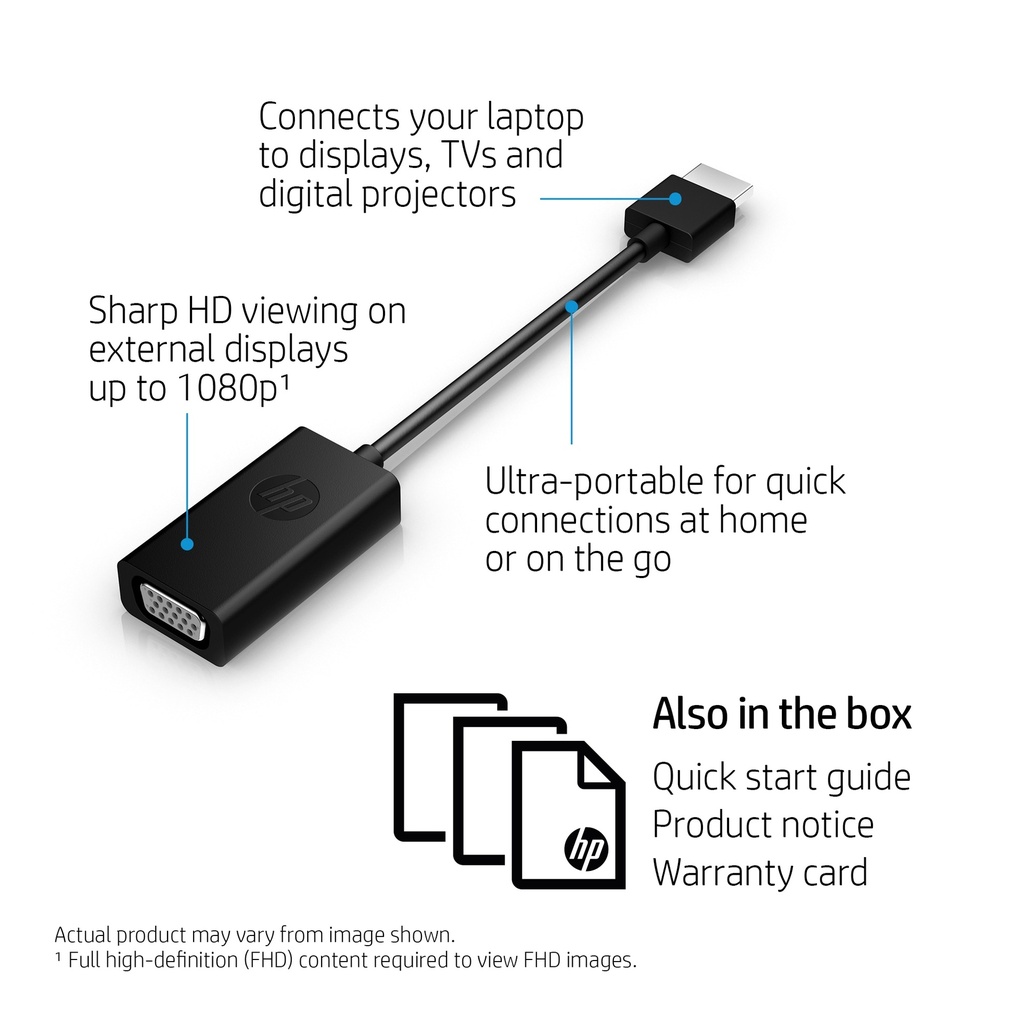 HP HDMI í VGA breytistykki - image 3 [b4d8494b11]
