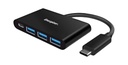 Energizer USB-C í 3x USB-A & 1x USB-C HUB, svartur - image 2 [99e68a28ce]