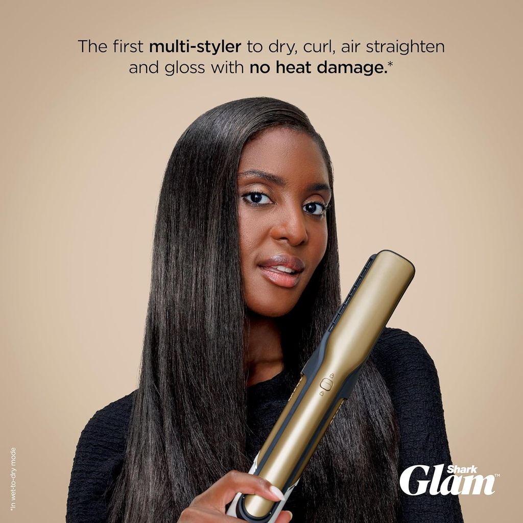 Shark Glam Straight Waves og Curls hármótunartæki, gyllt - image 3 [9f32210981]