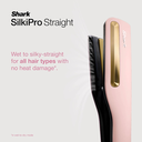 Shark SilkiPro 2-in1 sléttujárn og hárblásari með geymslutösku, bleikt - image 3 [a3570a9aa5]