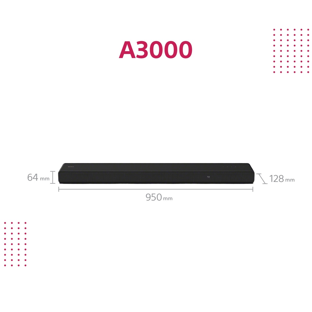 Sony HTA3000 Dolby Atmos 3.1 Soundbar með WiFi og Bluetooth - image 17 [9669209a79]