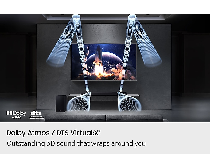 Samsung HW-Q600F Dolby Atmos 3.1.2 Soundbar með Bluetooth - image 13 [580e2f2add]
