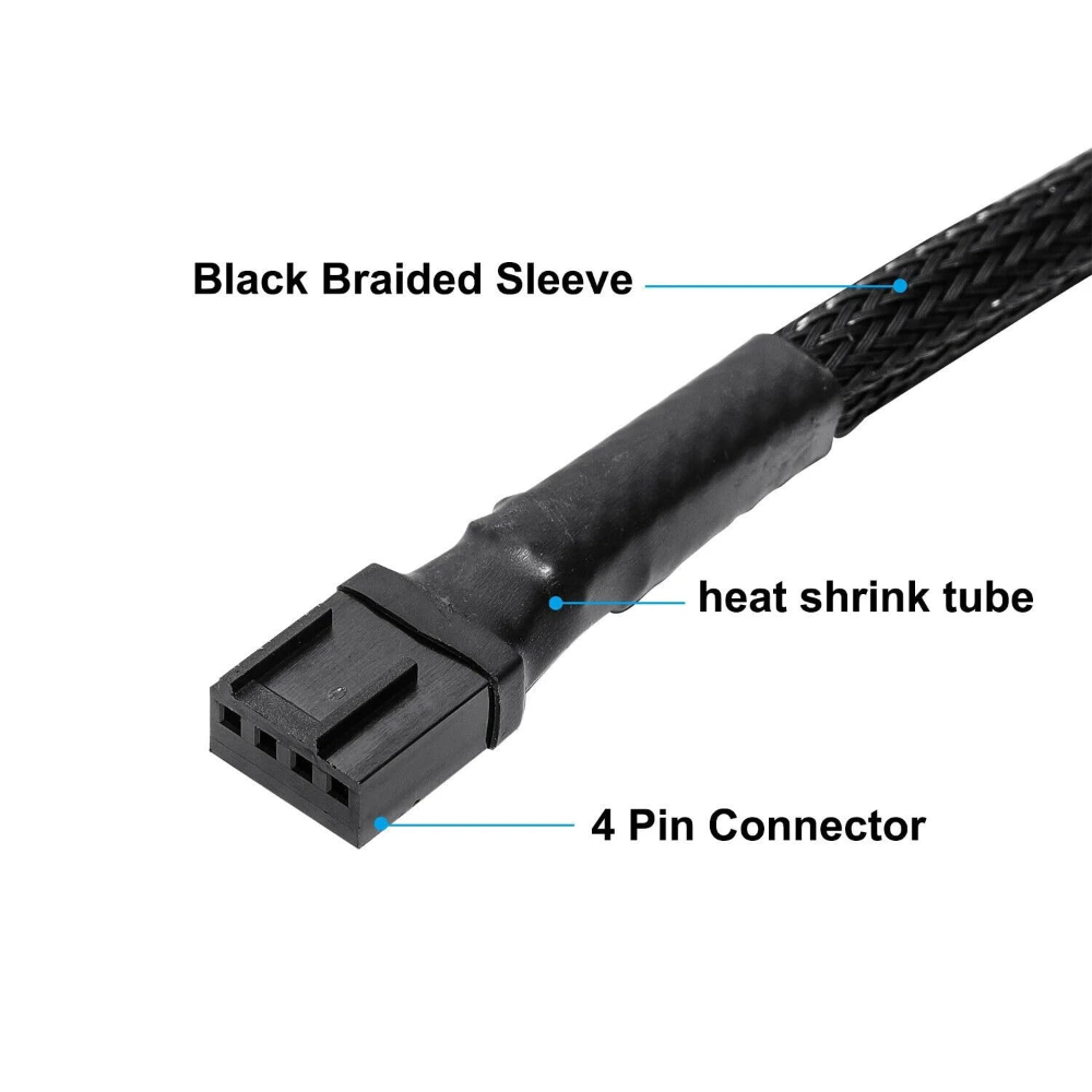 Splitter fyrir kassaviftur female 4pin í 3x 4pin male - image 3 [0a013e8709]