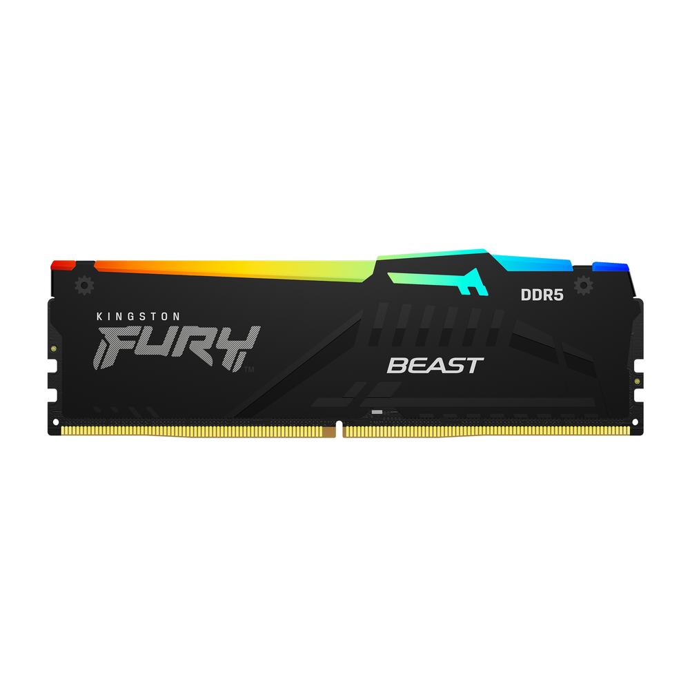 Kingston 16GB DDR5 5600Mhz (1x16GB) CL36 Fury Beast RGB vinnsluminni, svart - image 4 [55d3bc1e02]