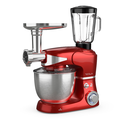 Tesla 3in1 Kitchen Robot hrærivél, 5L hræriskál, 1.5L blandari, Hakkavél, 1000W, Metalic rauð - image 2 [9756bbc068]