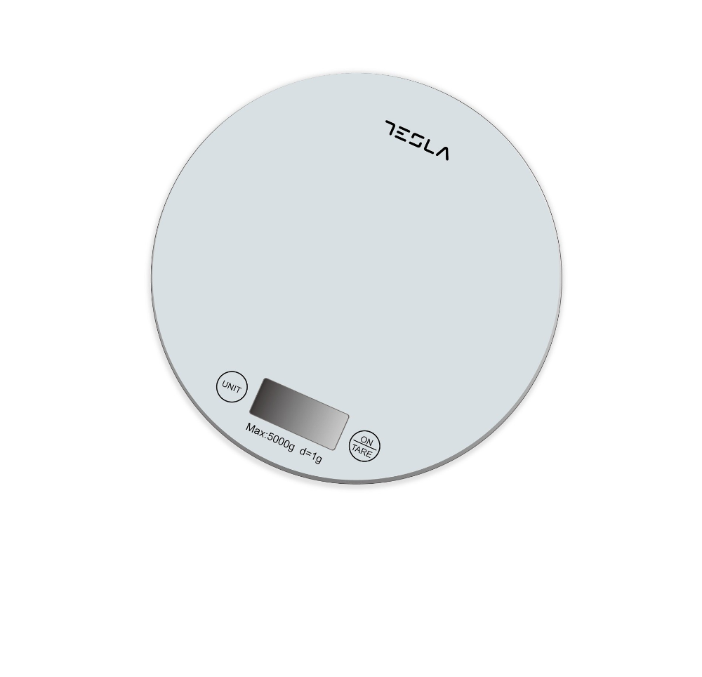 Tesla eldhúsvigt, allt að 5kg (5000g) með 1g þrepum - image 2 [3b09a5258d]