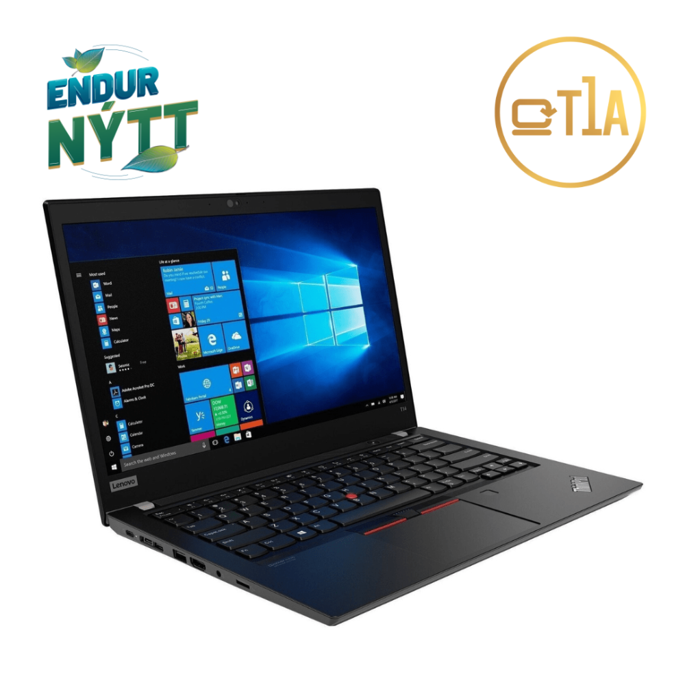 Lenovo ThinkPad T14 G1 fartölva 14" FHD i5-10310U 16/256GB W11P, endurnýtt - image 3 [a31a831720]
