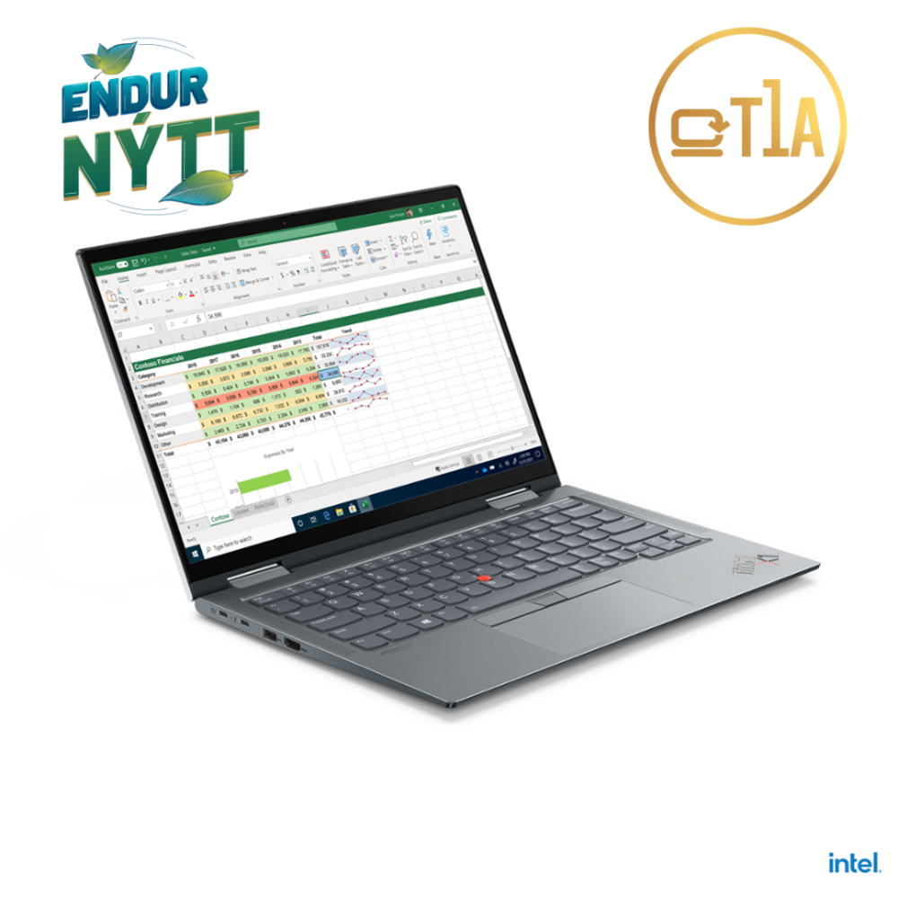 Lenovo ThinkPad X1 Yoga 2in1 fartölva 14" FHD+ i5-1145G7 32/512GB Touch, 4G LTE, Penni, W11P, endurnýtt - image 2 [1086347184]