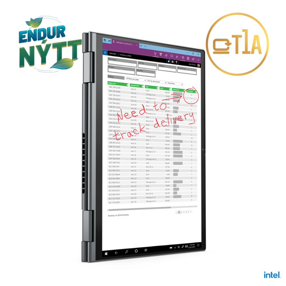 Lenovo ThinkPad X1 Yoga 2in1 fartölva 14" FHD+ i5-1145G7 32/512GB Touch, 4G LTE, Penni, W11P, endurnýtt - image 6 [25594f0477]