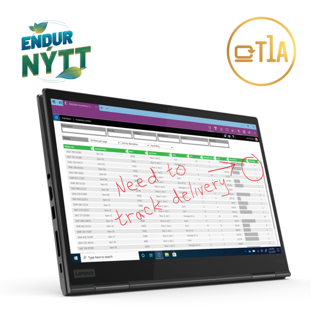 Lenovo ThinkPad X1 Yoga G5 2in1 fartölva 14" WUXGA i5-10300U 16/512GB W11P, endurnýtt - image 6 [94ee65b03a]