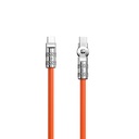 Dudao USB-C í USB-C 120W 180° hleðslukapall 1m, appelsínugulur - image 2 [a3537a2b2c]