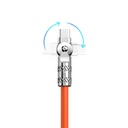 Dudao USB-C í USB-C 120W 180° hleðslukapall 1m, appelsínugulur - image 4 [4c272cac04]