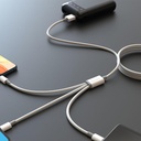 Dudao 3in1 USB-A í Lightning/Micro/USB-C hleðslukapall 1.2m, hvítur - image 8 [ed03e0bd33]