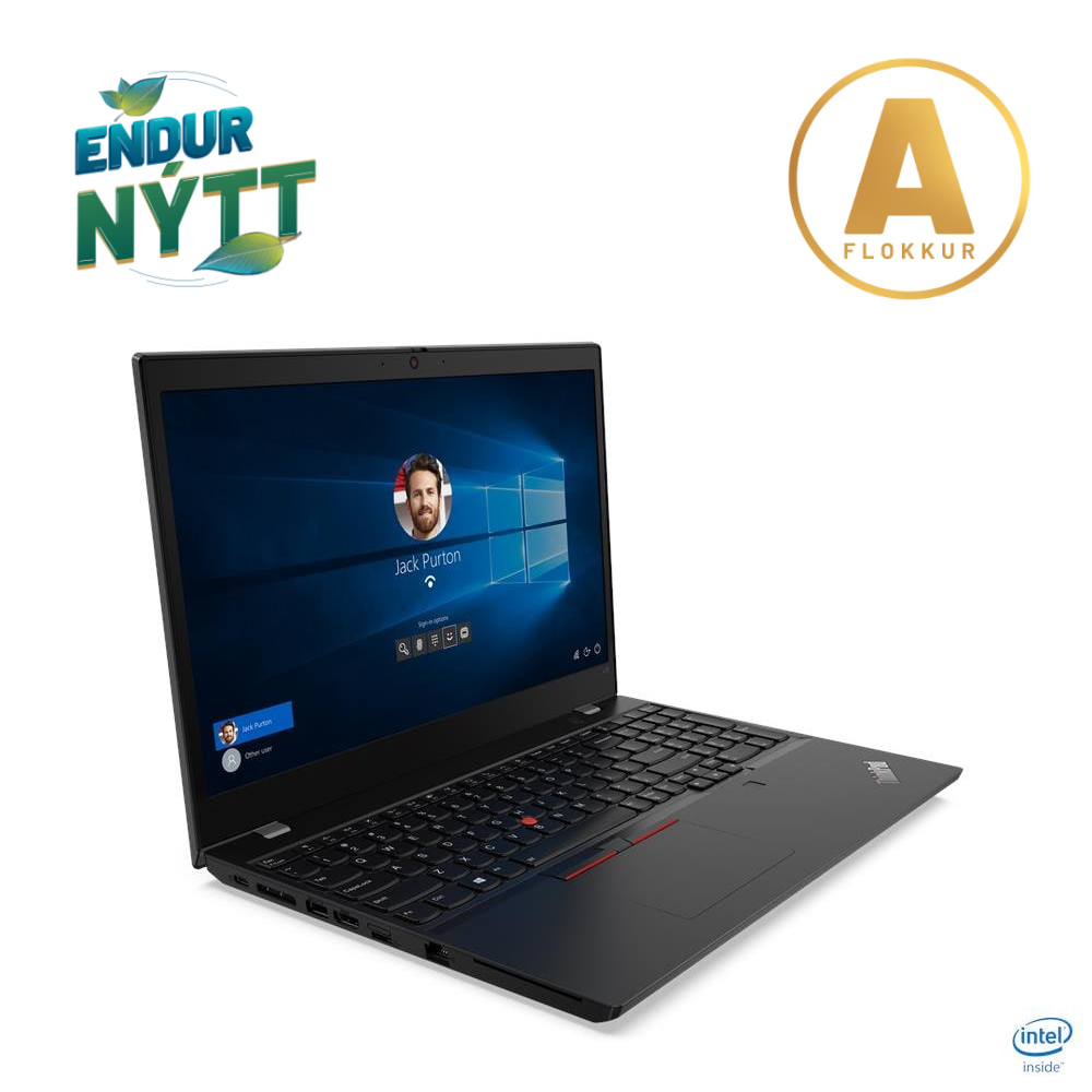 Lenovo ThinkPad L15 G1 fartölva 15.6" i5-10210U 16/256GB W11P, ísl. lykl., endurnýtt - image 3 [ecc87b31fc]
