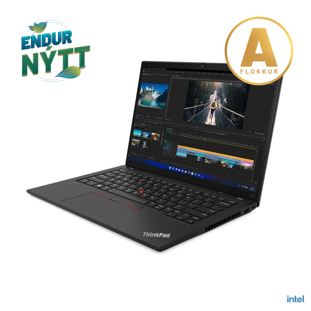 Lenovo ThinkPad T14 G3 fartölva 14" FHD+ i5-1245U 16/256GB W11P, endurnýtt - image 2 [ad7695bfac]